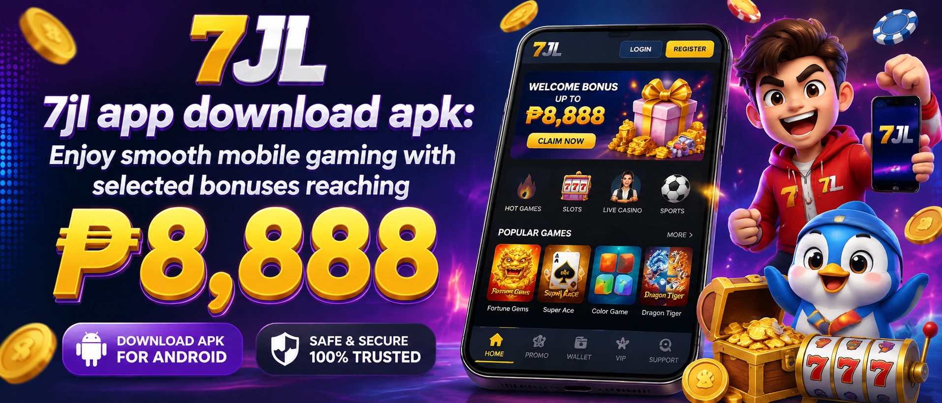 Live casino category at 7JL
