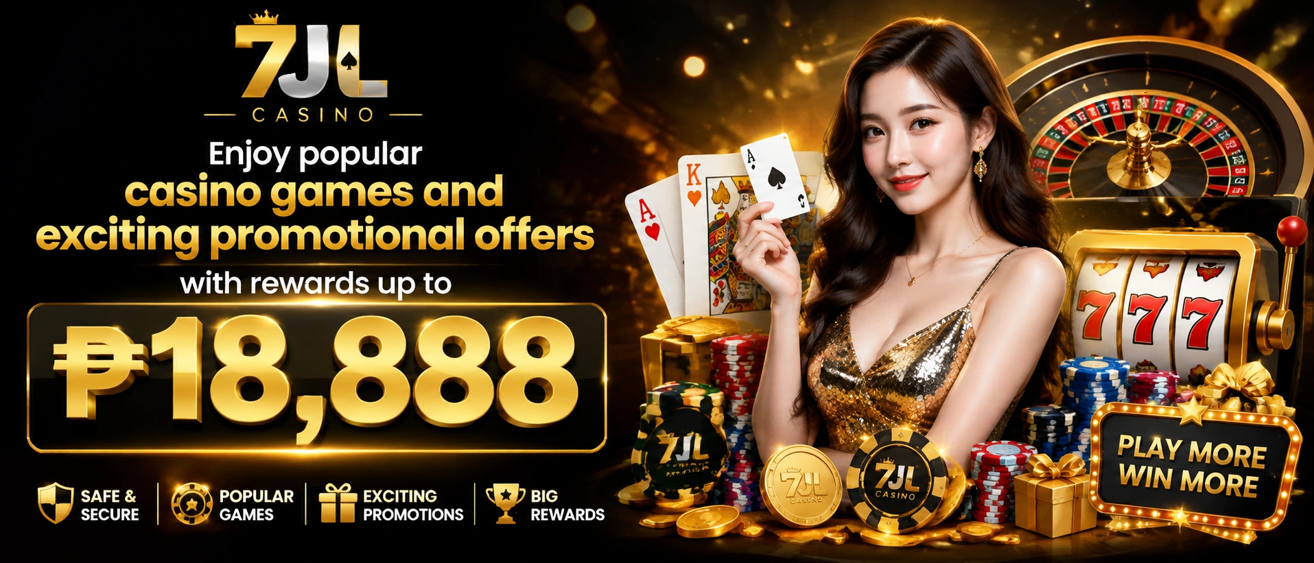 7JL online casino Philippines homepage visual