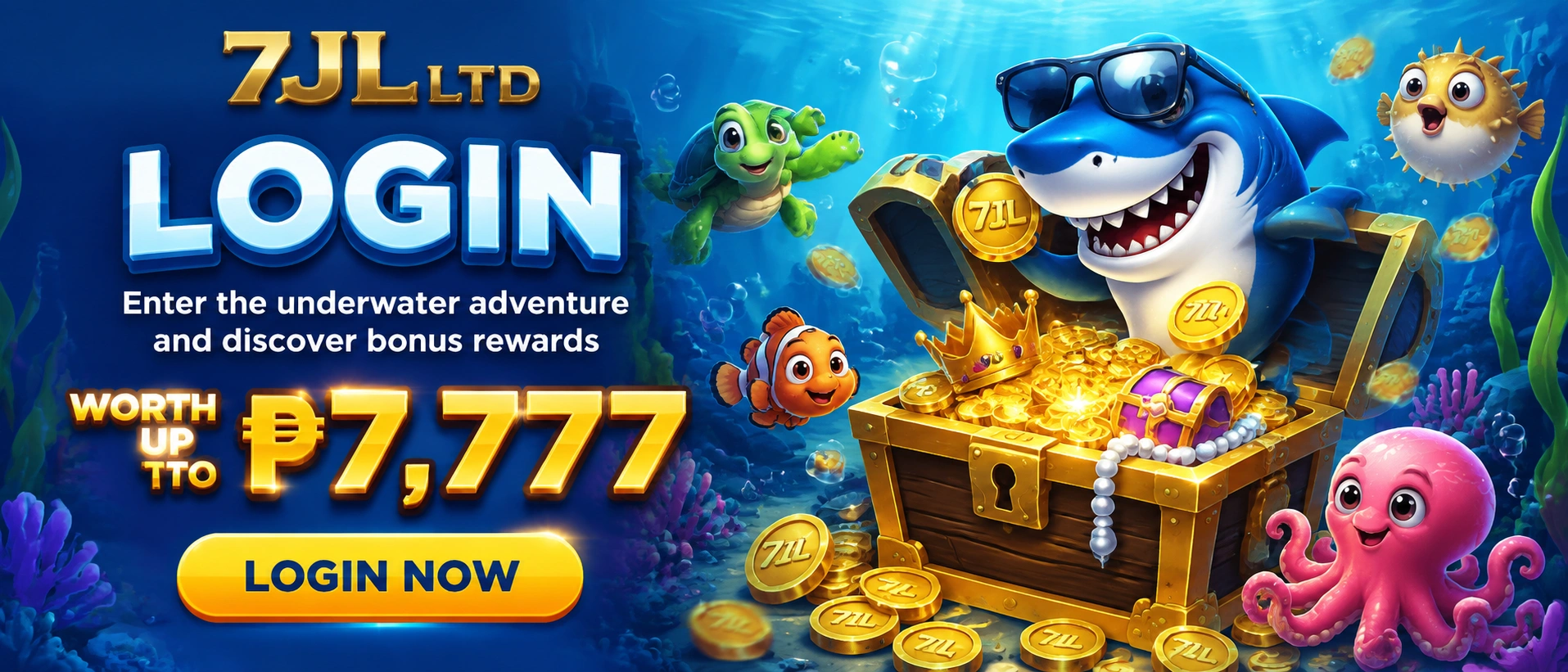 7JL fishing game banner