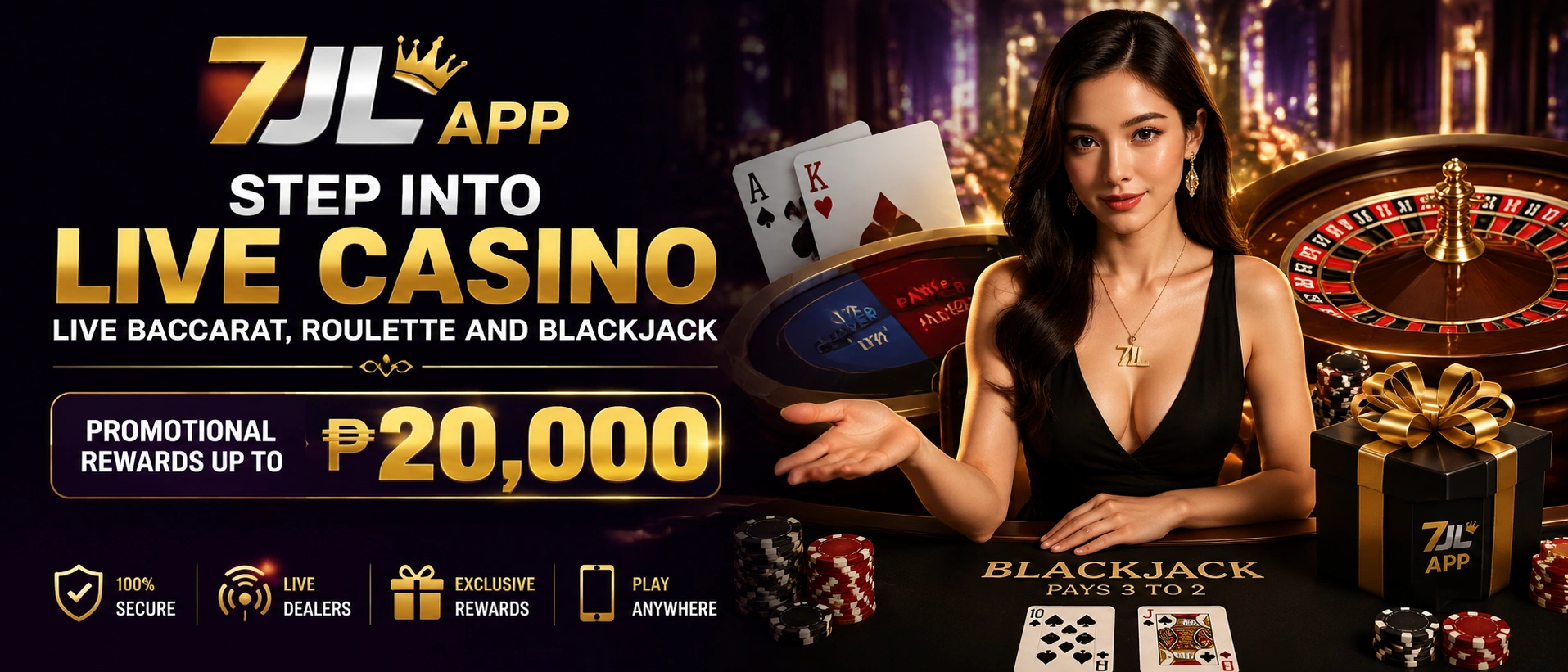 7JL live casino lobby image two
