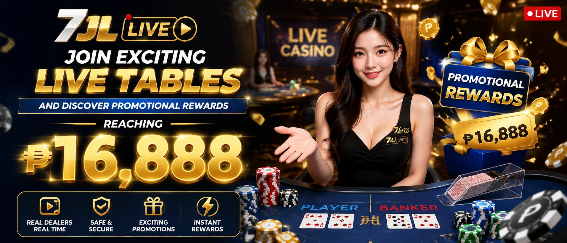 7JL live casino lobby image three